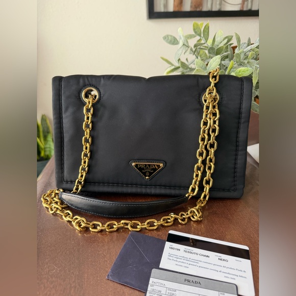 Prada Handbags - Authentic PRADA Tessuto 1BD199 Chain Bag